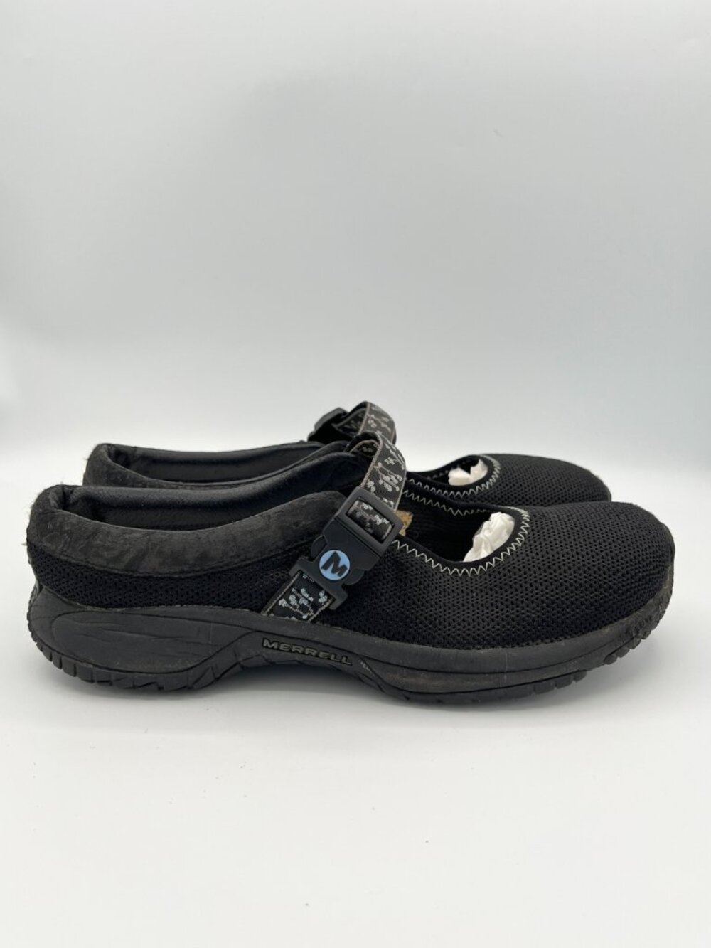 Merrell Mary Jane Style Adjustable Strap Air Cushioned Woman Size 9.5 EUC